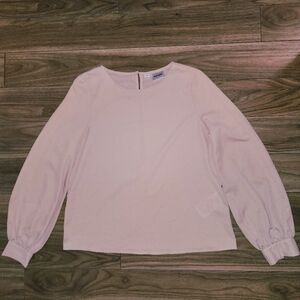 🔥Light Pink Blouse, Long-Balloon Sleeves